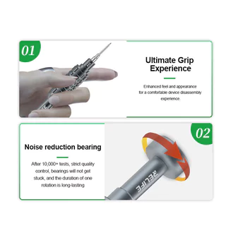 ไขควง สำหรับ i17 RELIFE RL-730 หัว S2 แข็งพิเศษ Steel Cannon King Classic Series Screwdriver Y0.6/0.8/+1.5/+2.5/T1/i17