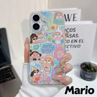 เคสไอโฟน เคสใสกากเพชร สำหรับ iPhone 17 11 16 pro max 13 12 14 15 promax 7 plus เคสใสกันกระแทก วิจิตร Flash CryBaby