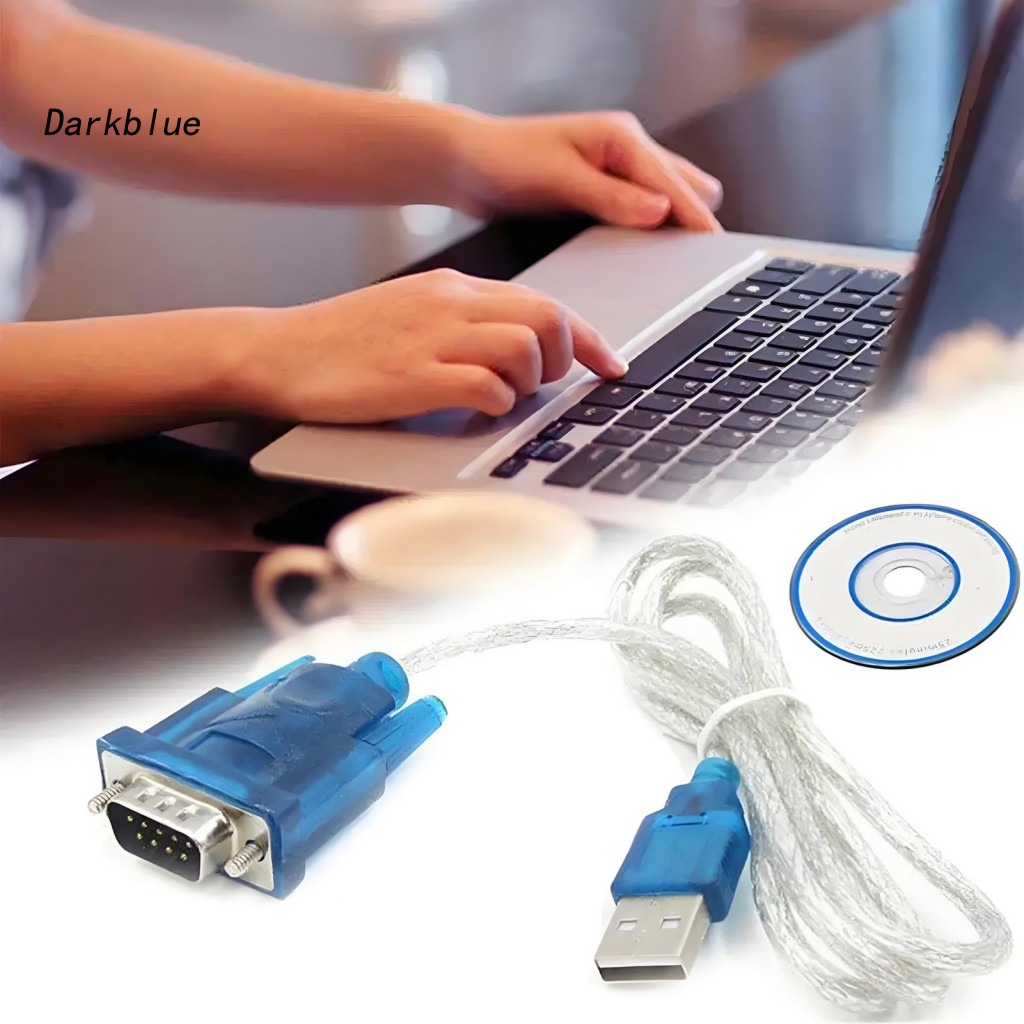 <Darkblue>Rs232 9-pinชายสายUsbถึงRs232สายUsbถึงRs232อะแดปเตอร์สายชายกับชายUsb 2