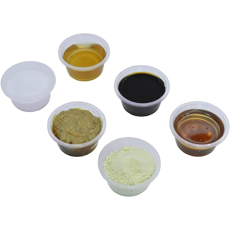 100pcs 1oz Crested Gecko Food and Water Feeding Cups, Reptile Feeder Bowls, for Lizard and Other Sma