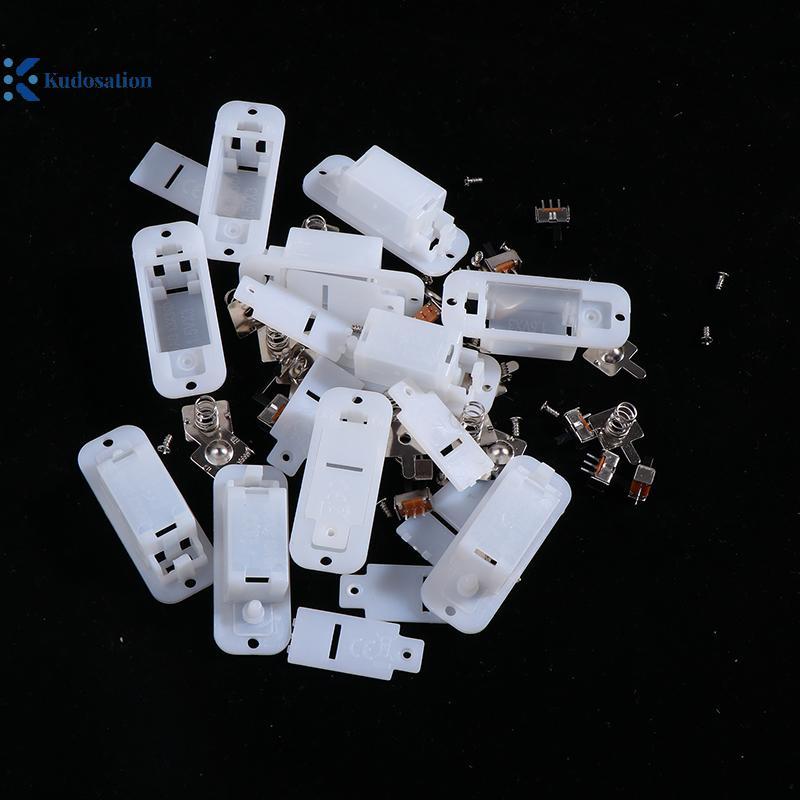 คุโดส 10 ชุด AG13/LR44 แบตเตอรี่พร้อมแบตเตอรี่ปุ่มกรณีแบตเตอรี่ 3V 4.5V ของขวัญเครื่องเล่นช่องไม่มี
