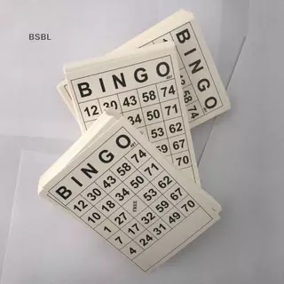 BSBL 60 การ์ด bingo ที่ไม่ซ้ํากัน BINGO การ์ดเกมความบันเทิงสําหรับเด็กแบบดิจิตอล BL