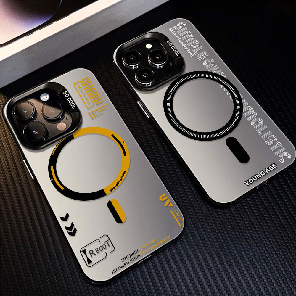 ลายแม่เหล็ก เคสโทรศัพท์ For Samsung A17 A55 A07 A06 A36 A26 A56 A05S A15 A35 A54 A22 4G 5G เปลือกแข็งกันกระแทก เคสมือถือ