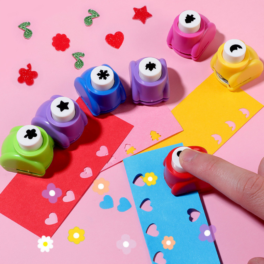 ที่เจาะกระดาษ รูปการ์ตูน เครื่องเจาะรูกระดาษ ขนาดเล็ก แบบกด งานฝีมือ งานตกแต่งทั่วไป มีหลายลาย