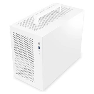 📢READY STOCK📢S9 แชสซี M-ATX คอมพิวเตอร์เดสก์ท็อป MINI กรณีหลักที่ว่างเปล่าเดสก์ท็อปสีขาว 240 น้ํา Cooling ด้านข้างโปร่