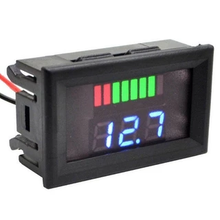 เครื่องวัดโวลท์ แบบดิจิตอล วัดแรงดันไฟตั้งแต่ DC 12-60v Battery ความจุแบตเตอรี่12V 24V 36V 48V 60V