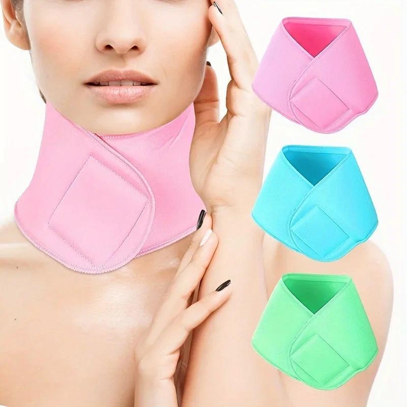 1PCS ซิลิโคนพยาบาลคอ Pad สายคล้องคอกระชับ Reusable Gel Spa คอ Mask Moisturizing Nourishing คอ Lift S