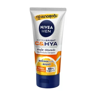 Nivea นีเวีย เมน เอ็กซ์ตร้า ไบรท์ ซีแอนด์ไฮยา เอจ ดีเฟนซ์ วิตามิน วอช 150 กรัม โฟมล้างหน้า