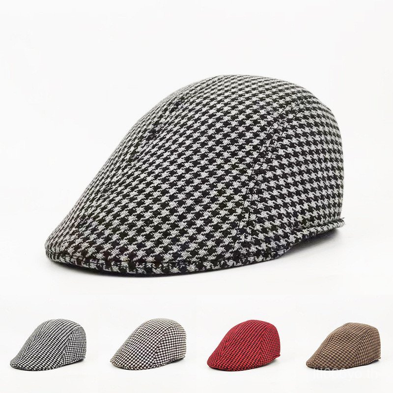 ยอดนิยมอังกฤษลายสก๊อต Beret ผู้ชายผู้หญิงฤดูใบไม้ผลิฤดูใบไม้ร่วง Casual ส่งต่อหมวกกลางแจ้ง Retro แฟชั่น Simple Peaked หมวก – โปรปัง