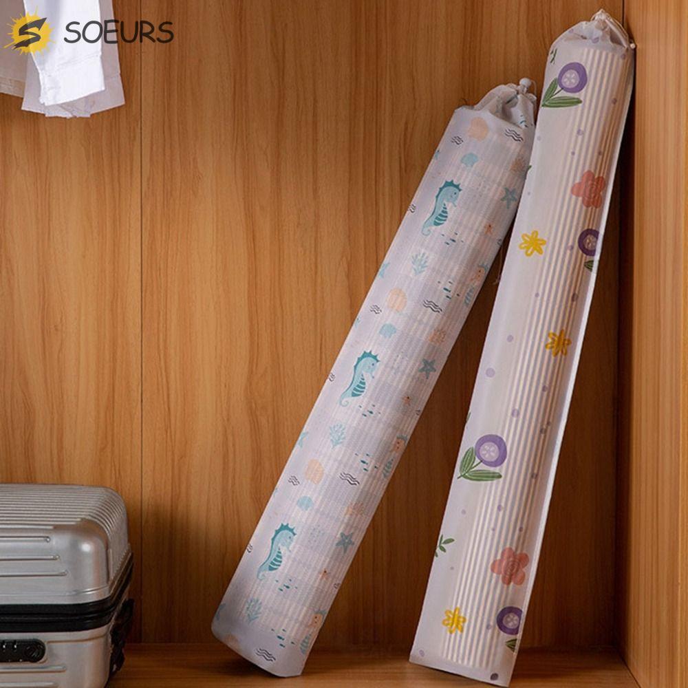 SOEURS Cool Mat Storage Bag, Moisture-proof Waterproof Bamboo Mat Cover, Simple Dust PEVA Folding St