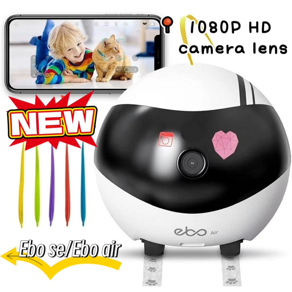 ราคายุติธรรมอายุการใช้งานแบตเตอรี่ยาวนานใหม่ Ebo SE Smart Robot WiFi Smart Home CCTV Robot Family Mo