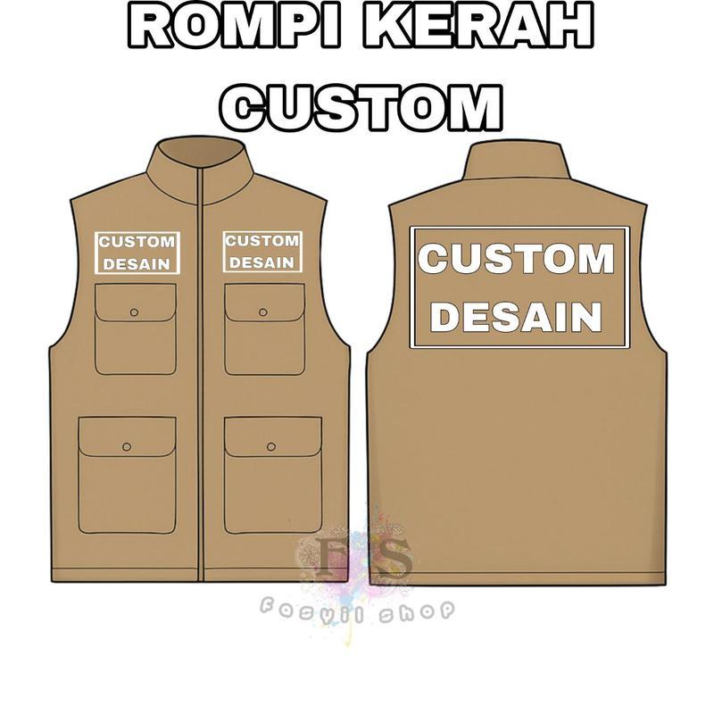 เสื้อกั๊กคอปกปักลายแบบกําหนดเองพร้อมดีไซน์โลโก้สําหรับผู้ใหญ่/โรงเรียนทันที-MBG-ORGANIZATION