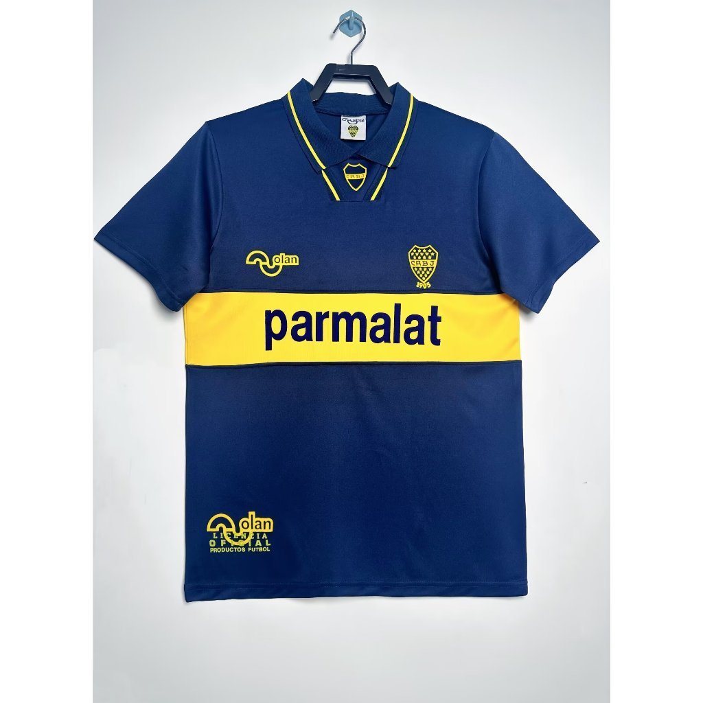 #BOCA 93-95 Home Retro Soccer Jersey Football #MARADONA