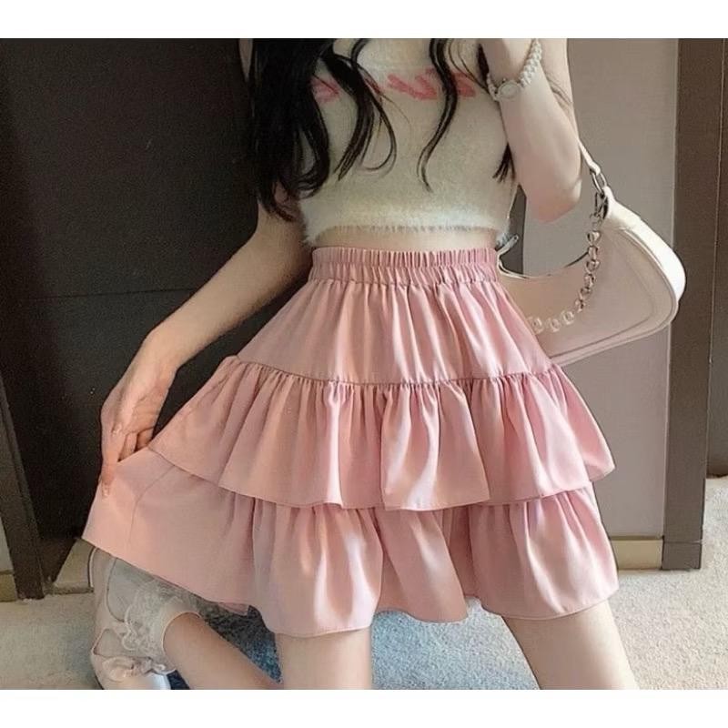Balqis1125 POLLY Mini Skirt Short Layered Skirt / Cool Short Womens Skirt