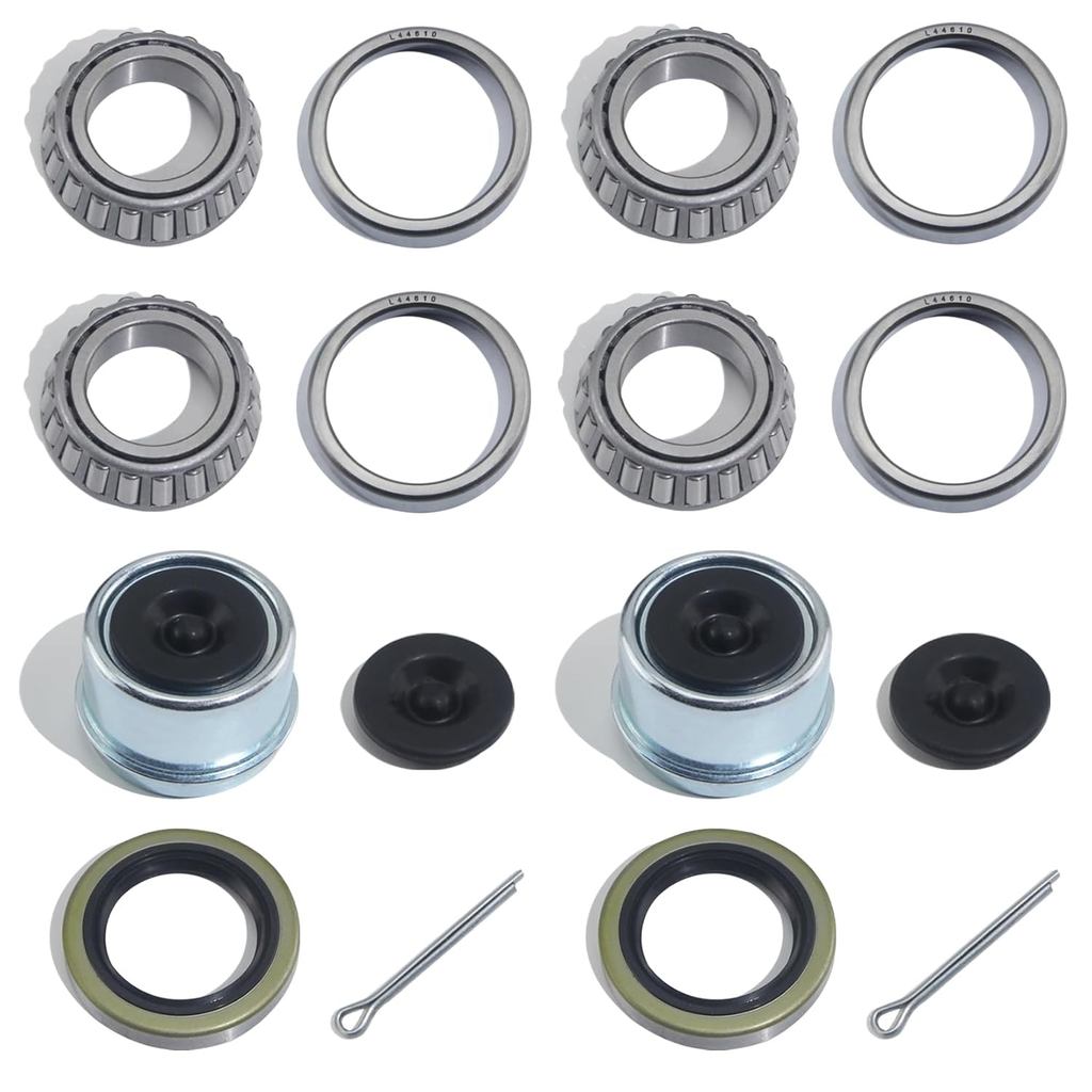2 ชุด L44643 / L44610 Trailer Hub Bearings Kit สําหรับเพลาตรง 1, ชุดแบริ่งแกนรถพ่วงพร้อม 12192TB Gre