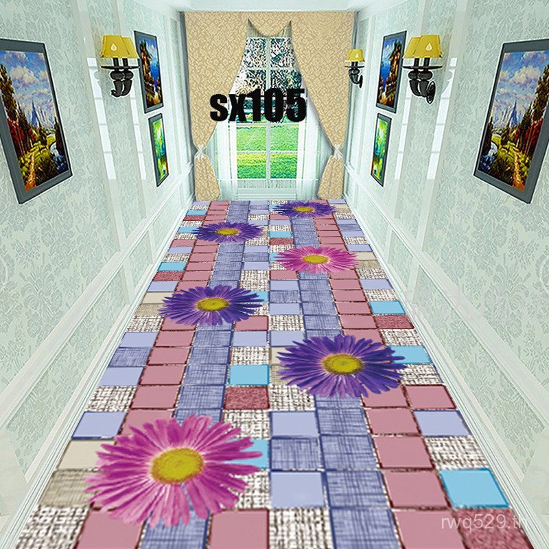 พรม One Wipe ทําความสะอาดแผ่นพื้น PVC พรม TPR Simple ลายด้านล่างประตูตัดหนัง Corridor ฟรีห้องครัว B8