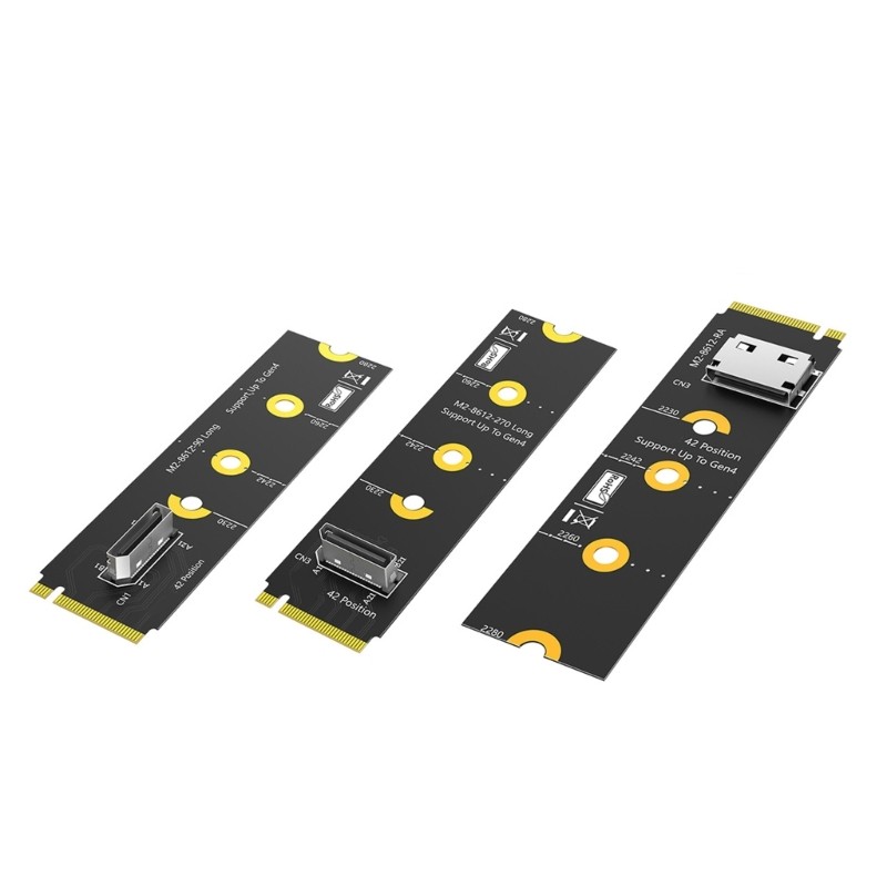 NAMA ที่มีประสิทธิภาพ NVMe M 2 ถึง SFF 8612 อะแดปเตอร์ PCIExpress PCIE4 0 PCIE3 0 สนับสนุน