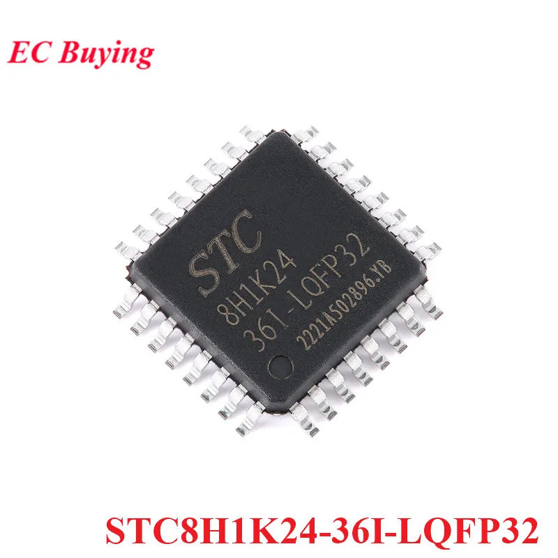 STC8H1K24 STC8H1K24-36I STC 8H1K24 LQFP32 ชิปเดี่ยว Enhanced 1T 8051 Microcontroller MCU IC Controll