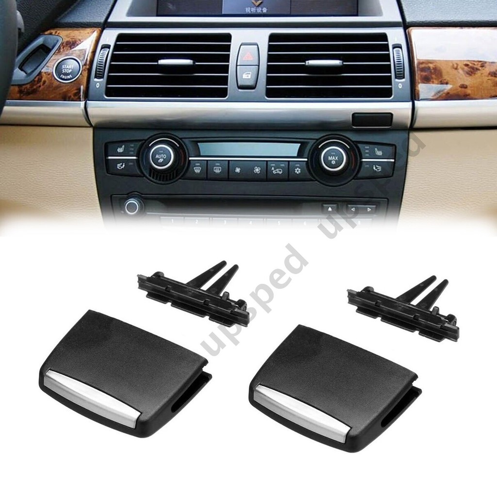2x ด้านหน้า A/C Air Vent Outlet Tab คลิปชุดซ่อมสําหรับ BMW X6 E71 2008-2014 X5 E70