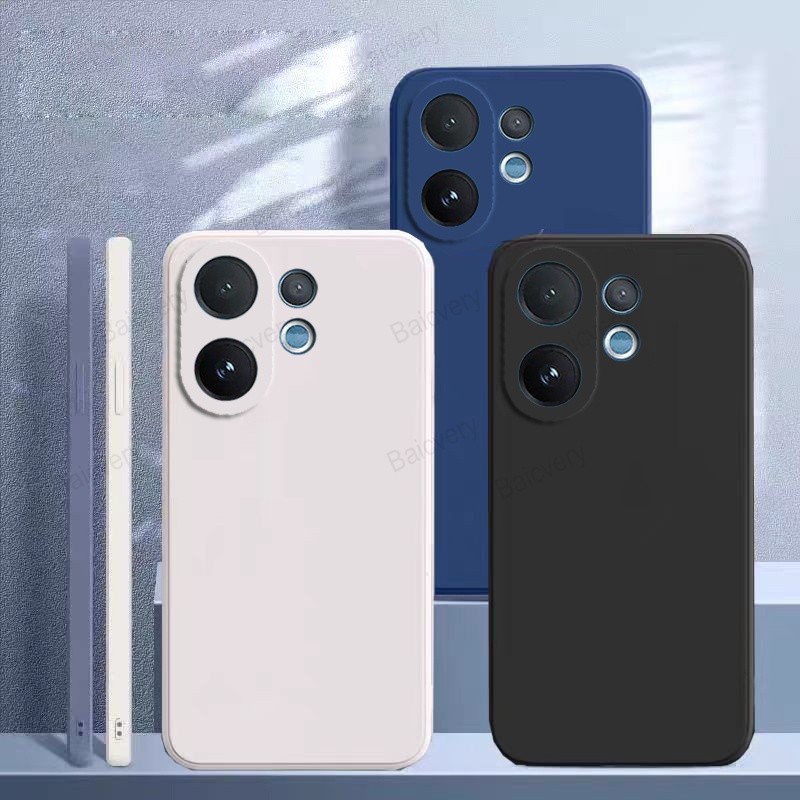 ปลอกสําหรับ VIVO V60 V2511 V60E T4 Pro 5G V2510 สีสัน Matte ป้องกันกันกระแทก