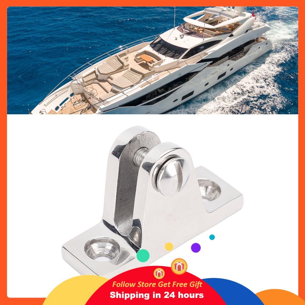 Skejnojj Skejnojj Luqeeg 2 PCS Bimini บานพับด้านบน FITTING 56 มม.316 สแตนเลส 90 องศา High Polish FIN