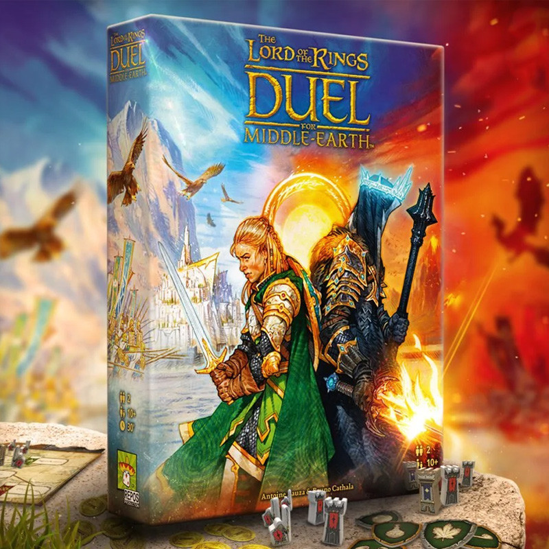 The Lord of The Rings: Duel for Middle-Earth Board Game Epic Strategy Game of Power and Conquest Tab