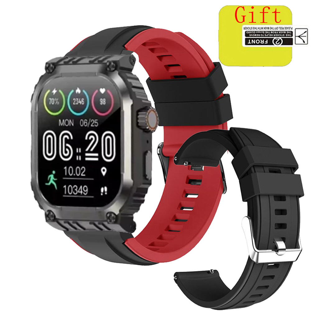 AXON G-Connect สมาร์ทสายนาฬิกากีฬาซิลิโคนสําหรับ AXON G-Connect SmartWatch ป้องกันหน้าจอฟิล์มสายรัดข