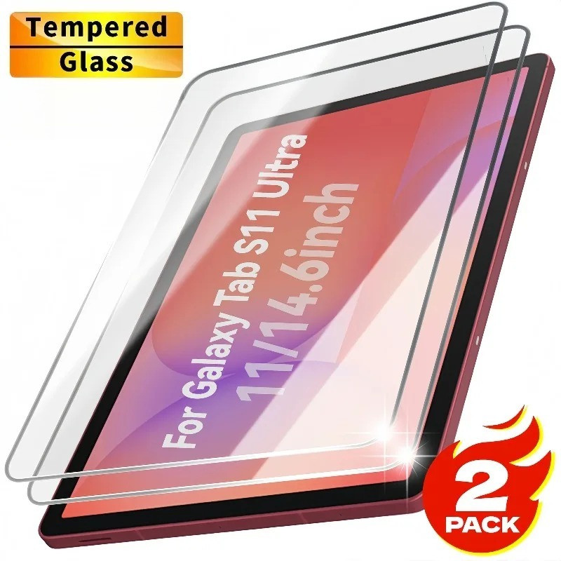 1-2 ชิ้นสําหรับ Samsung Galaxy Tab S11 S10 S9 S8 Lite Ultra FE Plus แท็บเล็ตป้องกันหน้าจอฟิล์มแก้วสํ