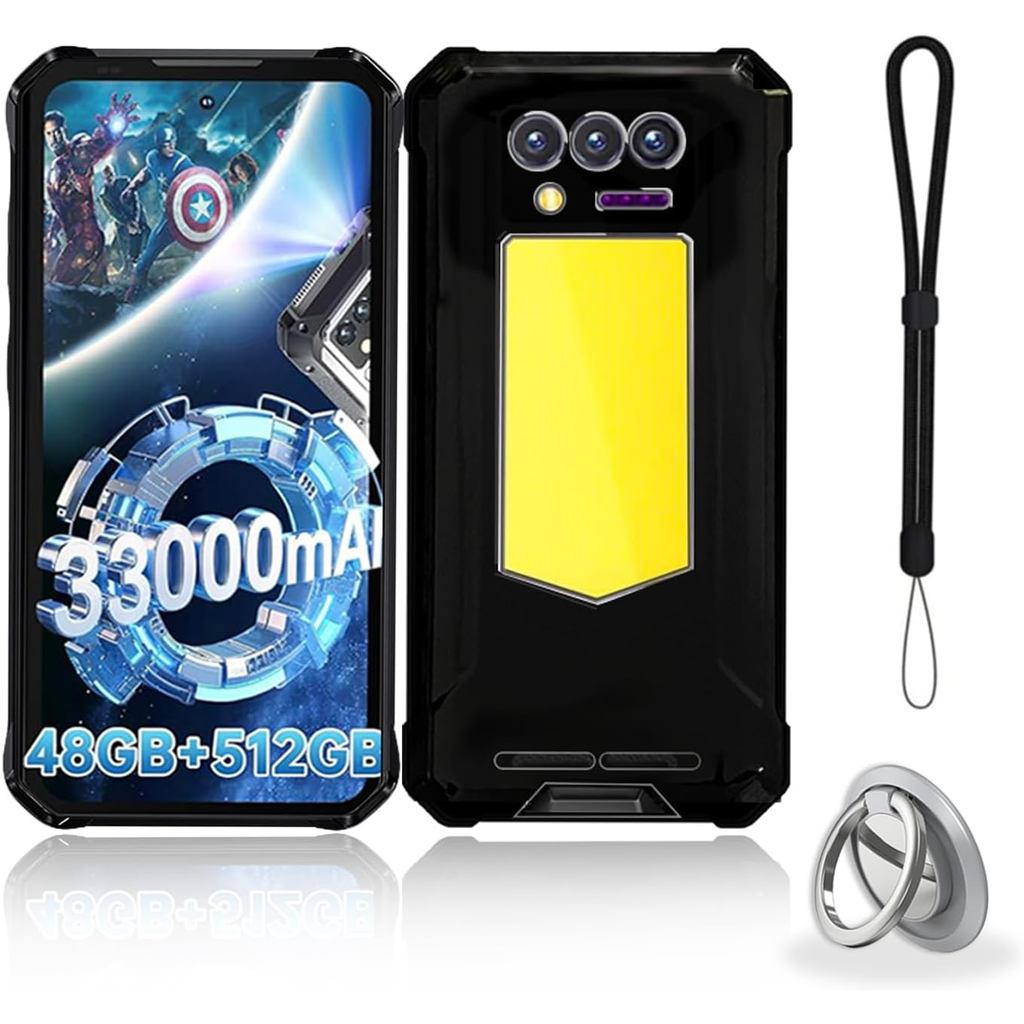 เคสสําหรับ Oukitel WP100 Titan, เคสป้องกัน TPU, ฟังก์ชั่นขาตั้ง, ตัวยึดแบบปรับได้, ป้องกันการตก, กัน