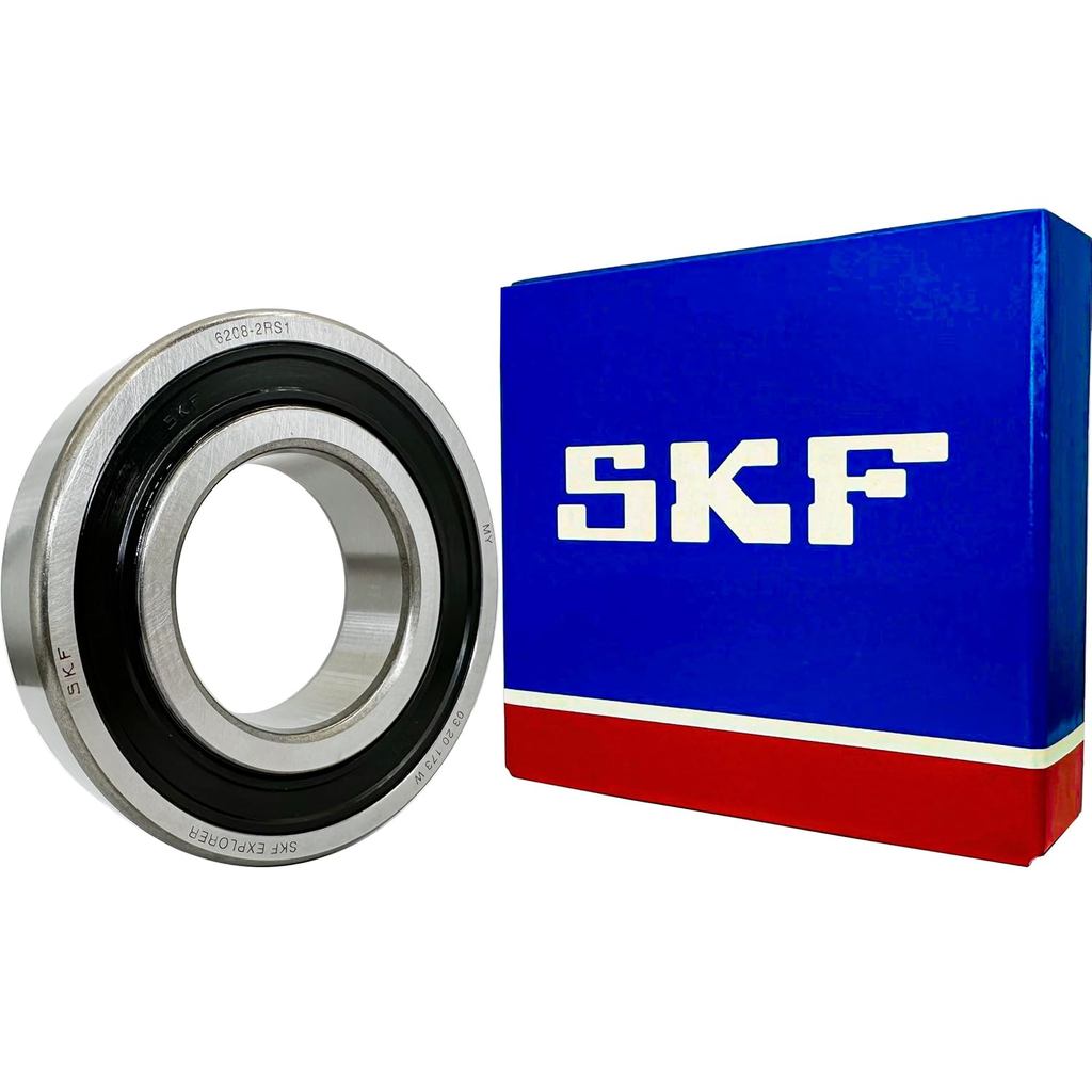 SKF 6208-2RS1 40x80x18 มม.ยางคู่ปิดผนึกแบริ่งบอลร่องลึก 6208-2RS 6208RS