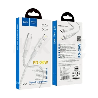 สายชาร์จเร็ว Hoco X56 PD พอร์ต Type-C to i0s 18W-20W For กระแสไฟ 3A ความยาว 1 เมตร