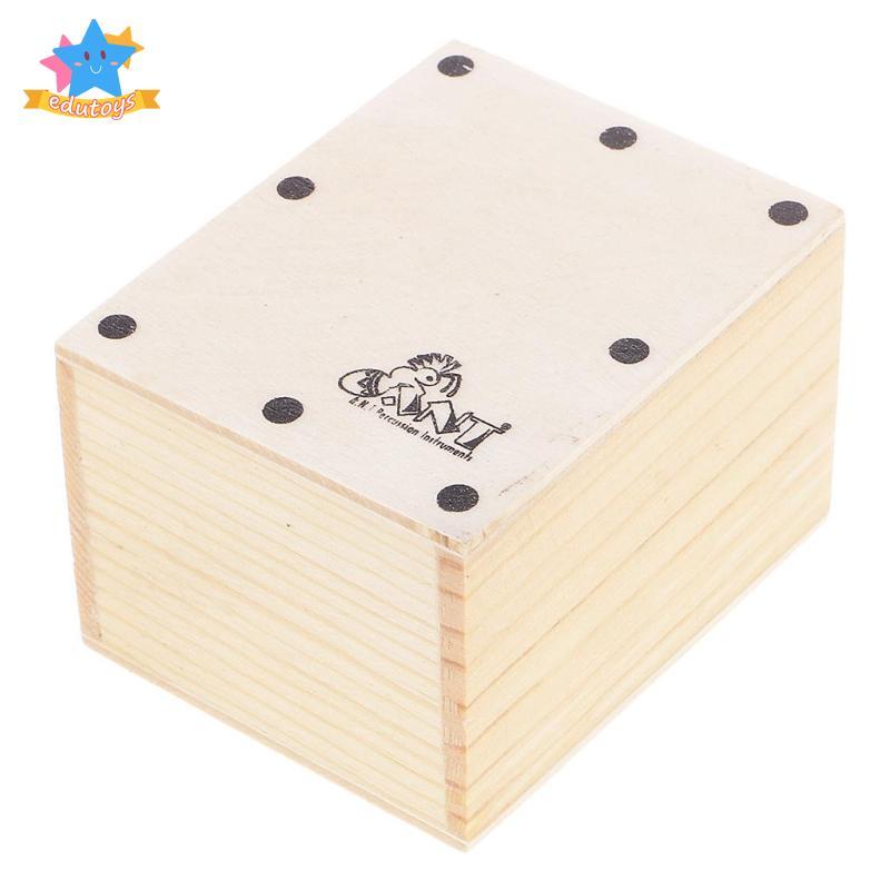 [Edstars] Wood Small Hand Shaker Mini Cajon Band อะไหล่รองรับ 6.5 x 5.2 x 4.3 ซม.