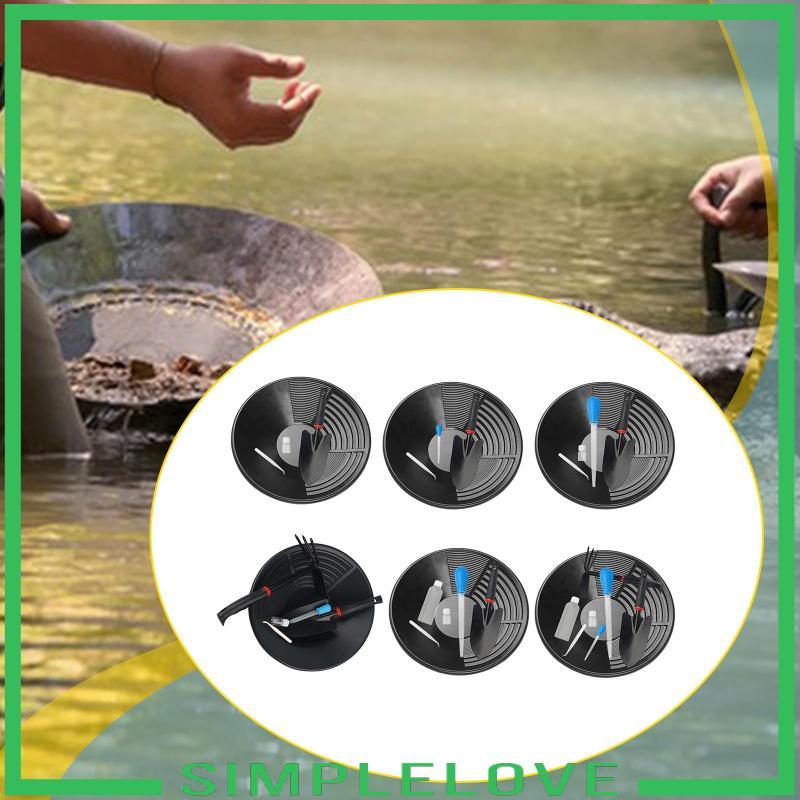 [เรียบง่าย] Gold Panning Kit สําหรับผู้ที่ชื่นชอบเครื่องมือมือสําหรับสัมผัส Bedrock ภายในโค้งงอ