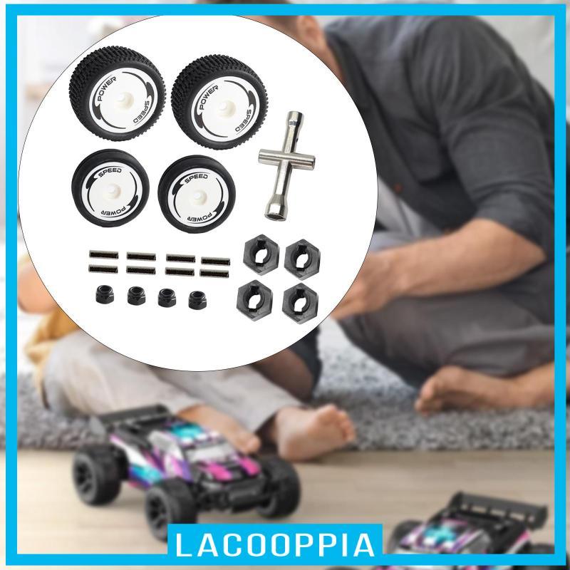 [Lacooppia] ยาง RC รถด้านหน้าด้านหลังยางชุดอะไหล่ทดแทนสําหรับ Wltoys 244016