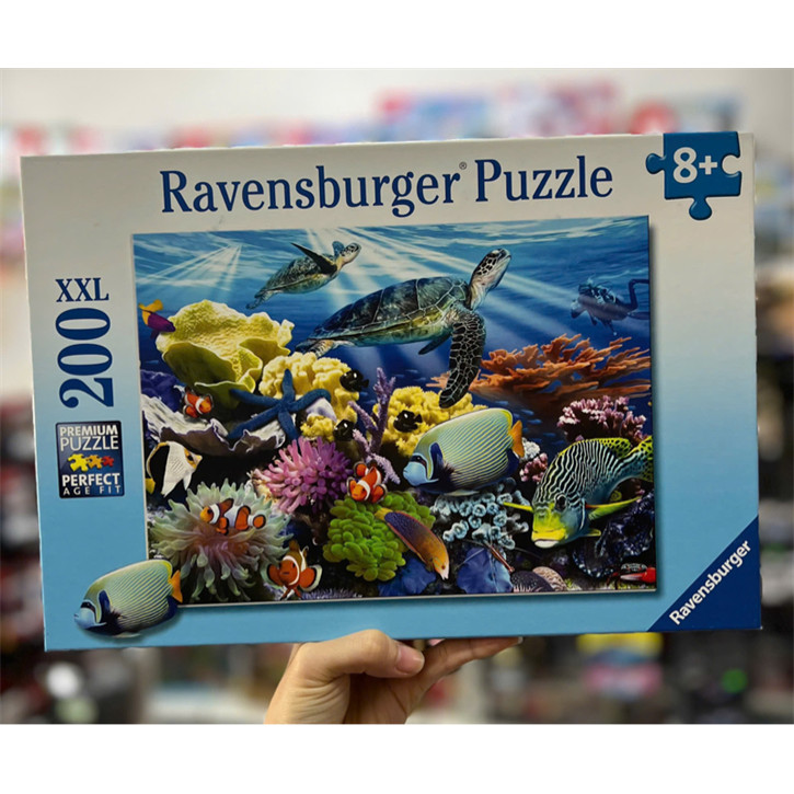 Ravensburger Ocean Turtles 200 XXL Piece Jigsaw Puzzle สําหรับเด็กอายุตั้งแต่ 8 ปี