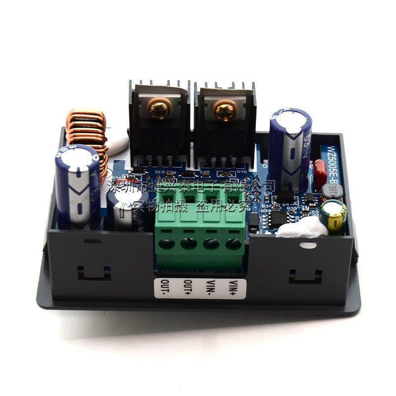 WZ5005E ปรับ CNC DC แรงดันไฟฟ้าแหล่งจ่ายไฟจอแสดงผล LCD แรงดันไฟฟ้าแอมป์มิเตอร์ Buck โมดูล 50V5A