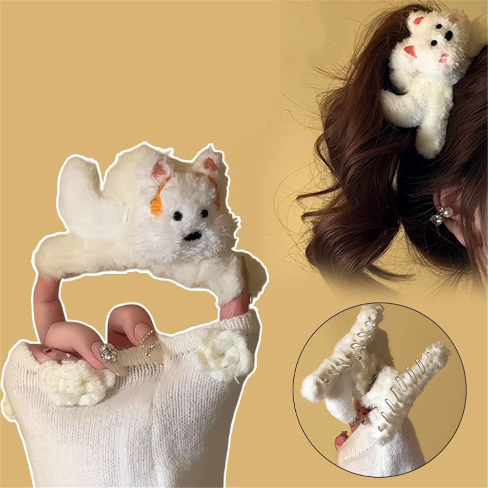 ของเล่นสุนัข West Highland Plush ออกแบบทรงหัวสุนัข (BackHead) พร้อมลายเส้นการ์ตูนน่ารัก