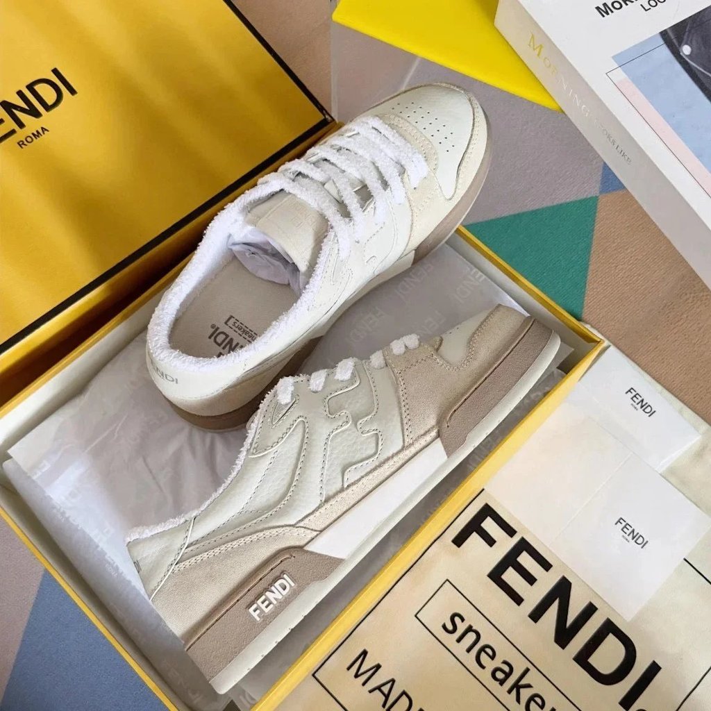 FEN FEN FEN Little Monster 2025 ใหม่รองเท้าลําลองผู้ชายกีฬารองเท้าผ้าใบ Cowhide แฟชั่นรองเท้าผู้ชายร