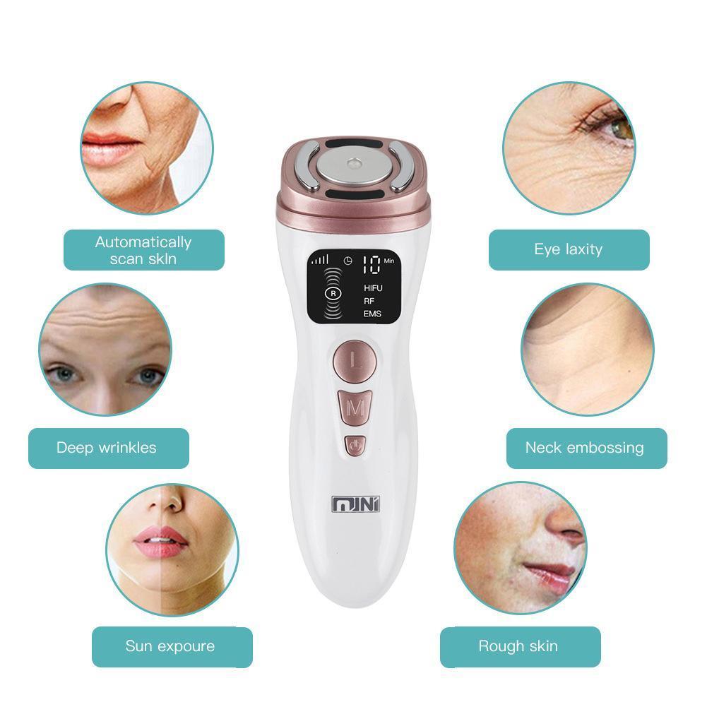 Microcurrent Facial Firming Beauty Instrument เทคโนโลยี Rf เครื่องมือใบหน้าคอลลาเจนประเภทผิว F3o5