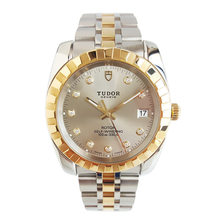 Tudor/mens Watch Classic Series 18K Gold Diamond Automatic Mechanical Watch Mens Swiss Watch 21013