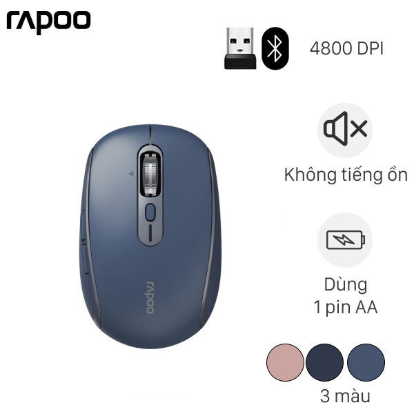 Rapoo M590 Silent Wireless Mouse – การเชื่อมต่อหลายอุปกรณ์