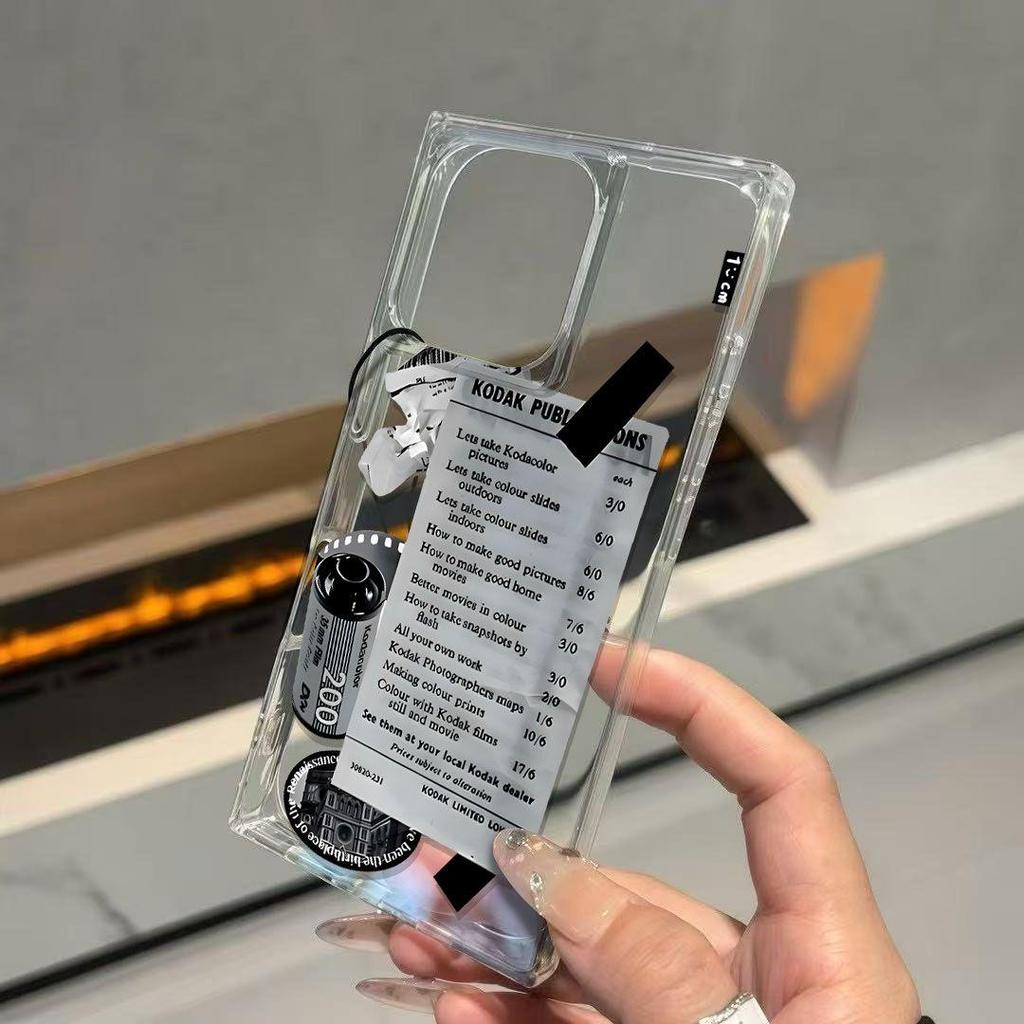 Li Xicheng สี่เหลี่ยมคริสตัลน้ําแข็งแบบเดียวกันเหมาะสําหรับเคสโทรศัพท์มือถือ iphone16ProMax/15/14iPh