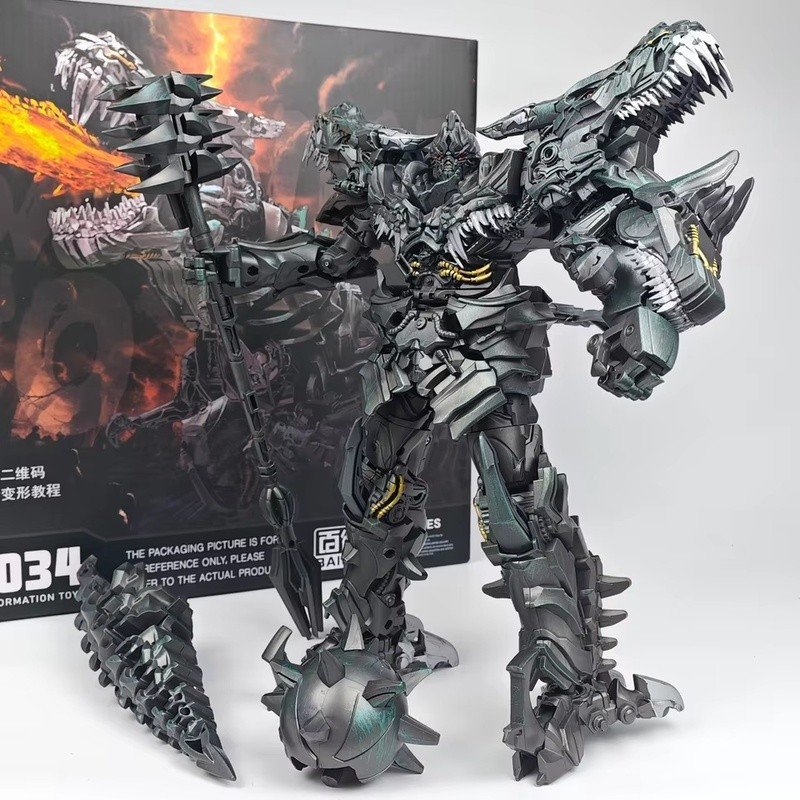 Budweiser Transformers TW1034 KO SS07 Grimlock 23 ซม.Action Figure,ไดโนเสาร์ผู้นําหุ่นยนต์ชุดของขวัญ
