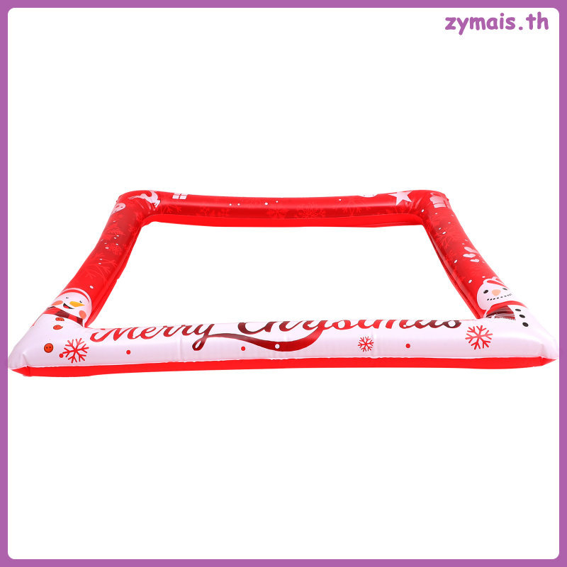 🎄🎅Christmas Party Photo Booth Selfie Frame Inflatable Holiday Prop Photobooth รูปภาพ zymais