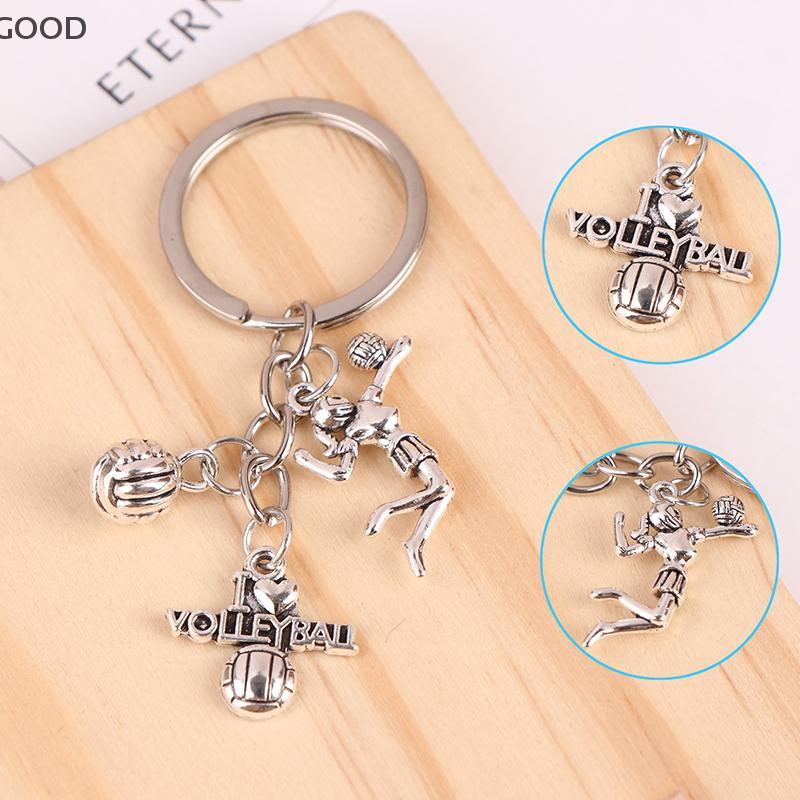 [GD] Creative DIY Volleyball Player Alloy Keyring Charms อุปกรณ์เสริมจี้ของขวัญ TH