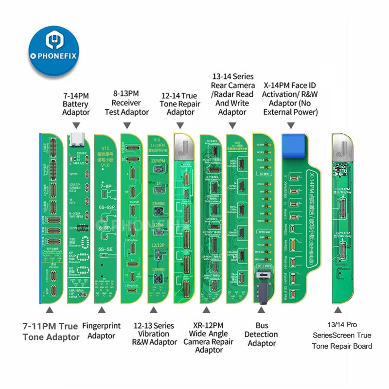 ใหม่ JCID JC V1SE V1S PRO Dot Matrix LCD True Tone แสงสีเดิมลายนิ้วมือสําหรับ X 15pm