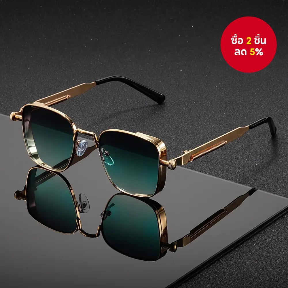 Retro Punk แว่นตากันแดดสําหรับผู้ชายและผู้หญิง - Vintage Round UV400 Shades, Unisex แฟชั่น Street สไตล์แว่นตา, Multi-Color Daily อุปกรณ์เสริม