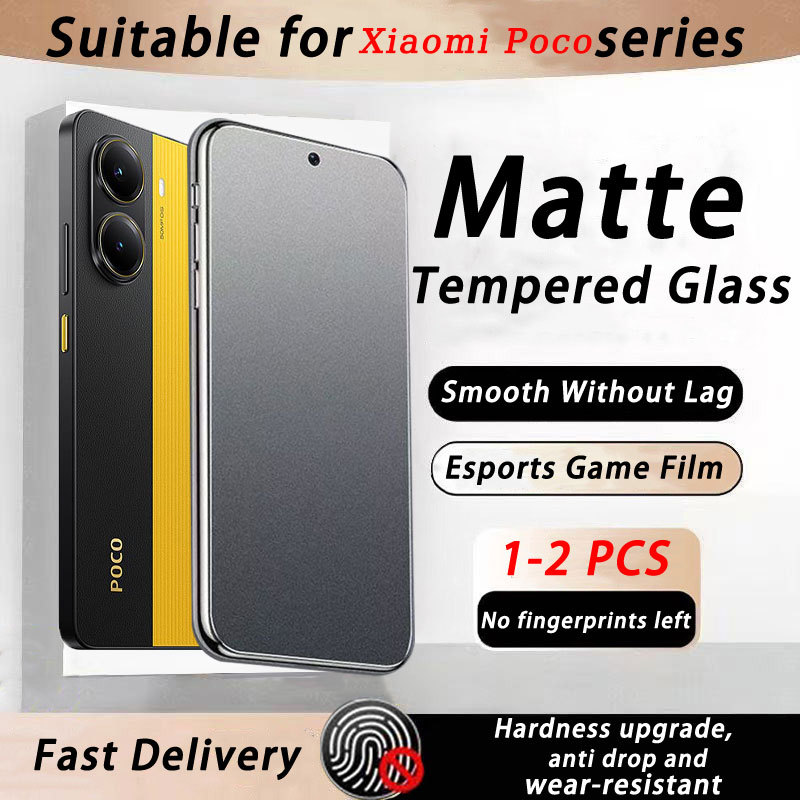 ฟิล์มกระจก ด้าน Xiaomi Poco X7 X6 Neo X5 X4 X3 NFC M7 M6 M5 M5s M4 M3 F7 Ultra F6 F5 F4 GT Pro Plus 