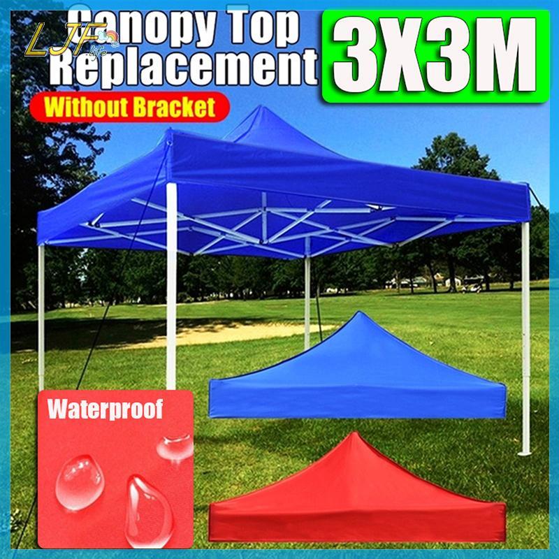 LJF Canopy Top เปลี่ยนเต็นท์ Patio Garden Gazebo Top Sun Shade Cover Outdoor Camp