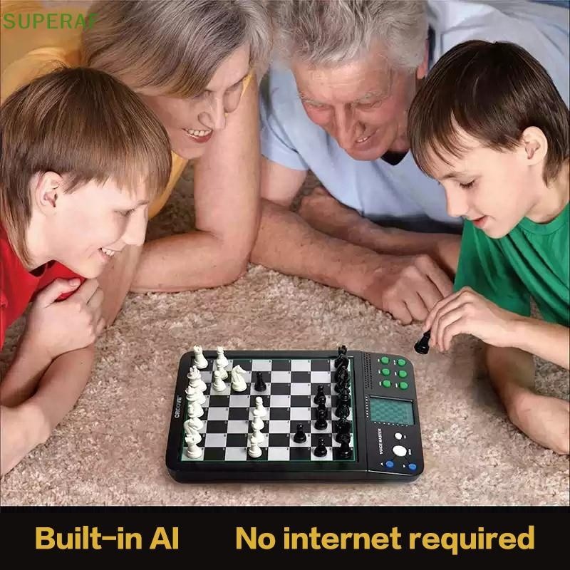 Superaf Electronic Magnetic Chess Game Sensory Board AI Smart Learning Novice Screen With Single Lay